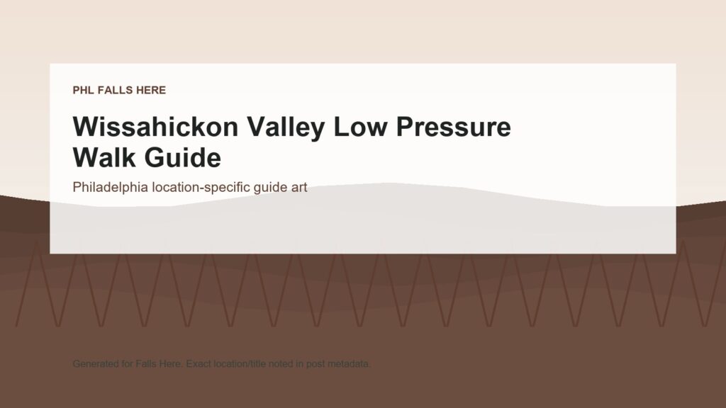 PHL Falls Here image for Wissahickon Valley Low Pressure Walk Guide.